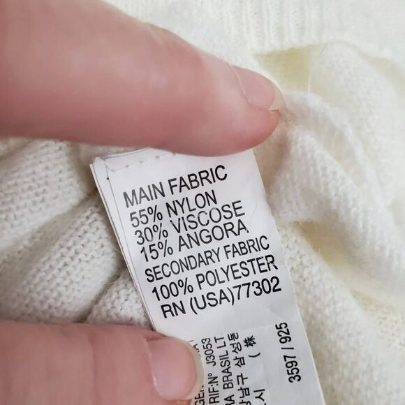 Zara Lace Sweater Ivory Size Small - Picture 8 of 9